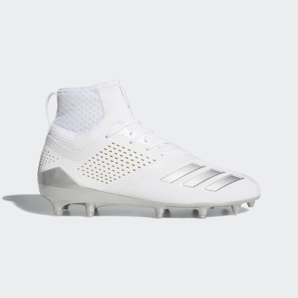 Adidas Men's Adizero 5-Star 7.0 Lax Mid Hockey Shoes White/Silver Metal Ireland AC8230